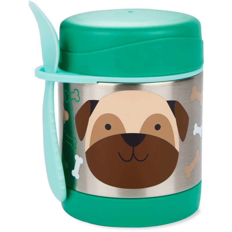 Skip Hop Zoo Food Jar thermos da mangiare Pug 3 y+ 325 ml Skip Hop Zoo Food Jar thermos da mangiare Pug 3 y+ 325 ml