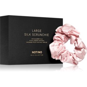 Notino Silk Collection Large scrunchie elastico in seta per i capelli Pink 1 pz