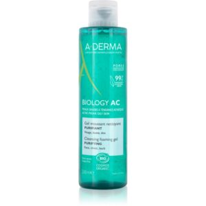 A-Derma Biology AC gel detergente in schiuma per pelli grasse e miste 200 ml