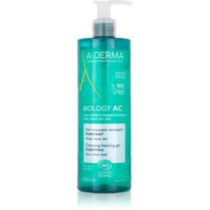 A-Derma Biology AC gel detergente in schiuma per pelli grasse e miste 400 ml