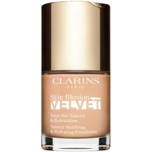 Clarins Skin Illusion Velvet fondotinta liquido con finish matte effetto nutriente colore 102.5C 30 ml