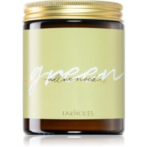 FARIBOLES All We Need Is Green candela profumata 140 g