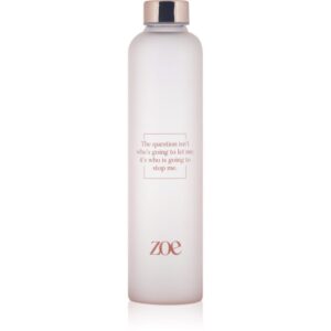 ZOE Quote Glass Bottle bottiglia d'acqua in vetro colore Pink 750 ml