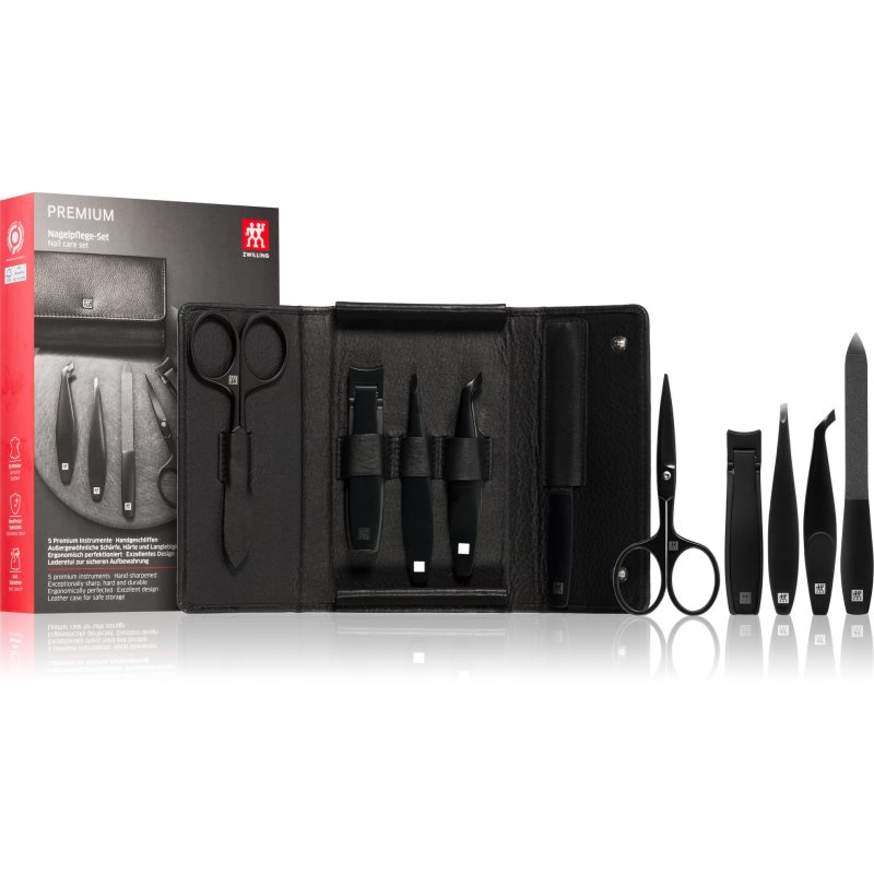 Zwilling Premium Black Set per manicure per uomo Zwilling Premium Black Set per manicure per uomo
