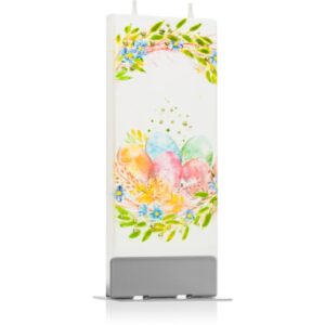 Flatyz Holiday Easter Eggs In Floral Nest candela decorativa 6x15 cm