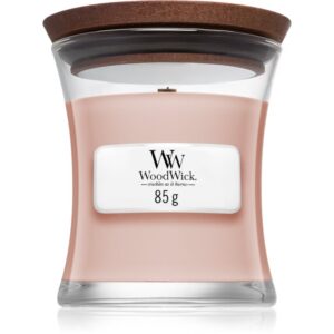 Woodwick Vanilla & Sea Salt candela profumata con stoppino in legno 85 g