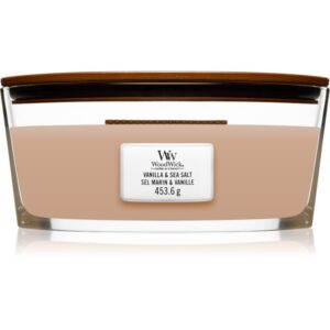 Woodwick Vanilla & Sea Salt candela profumata con stoppino in legno (hearthwick) 453.6 g