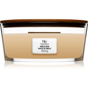 Woodwick Vanilla Bean candela profumata con stoppino in legno (hearthwick) 453.6 g
