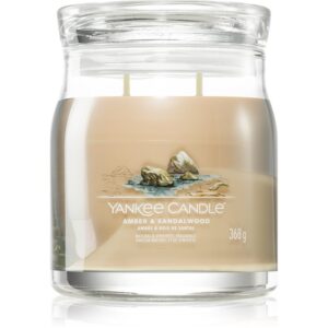 Yankee Candle Amber & Sandalwood candela profumata 368 g