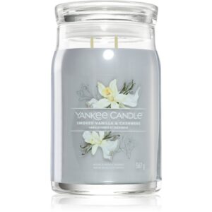 Yankee Candle Smoked Vanilla & Cashmere candela profumata Signature 567 g