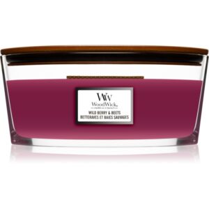 Woodwick Wild Berry & Beets candela profumata con stoppino in legno (hearthwick) 453