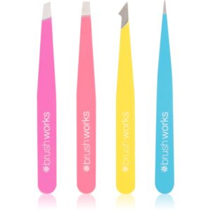 Brushworks Tweezer Set Neon set di pinzette