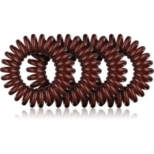 BrushArt Hair Rings elastici per capelli Brown 4 pz