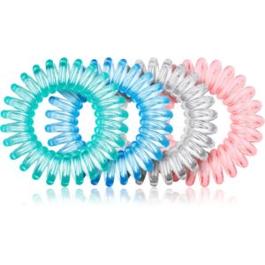 BrushArt Hair Rings elastici per capelli Clear Mix 4 pz