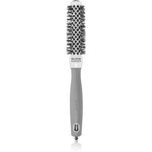 Olivia Garden Expert Shine Wavy Bristles White&Grey spazzola per capelli průměr 20 mm 1 pz