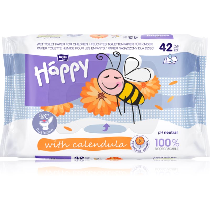 BELLA Baby Happy Calendula carta igienica umidificata con calendula per bambini 42 pz BELLA Baby Happy Calendula carta igienica umidificata con calendula per bambini 42 pz