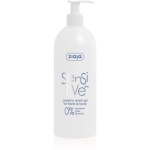 Ziaja Sensitive gel detergente per viso e corpo per pelli sensibili e irritate 400 ml