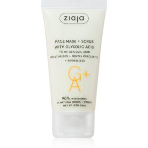Ziaja Face Mask + Scrub with Glycolic Acid maschera esfoliante 55 ml