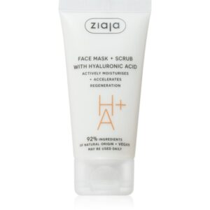 Ziaja Face Mask + Scrub with Hyaluronic Acid maschera esfoliante 55 ml