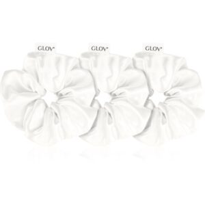 GLOV Satin Scrunchies S/M/L elastici per capelli Beige 3 pz