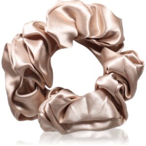 Crystallove Silk Scrunchie elastico in seta per i capelli Gold 1 pz
