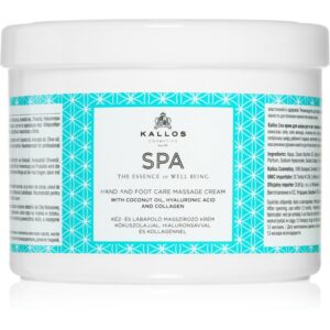 Kallos Spa crema per massaggi per mani e piedi 500 ml