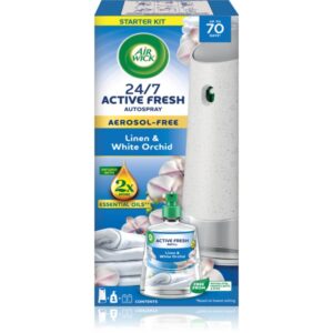 Air Wick Active Fresh Linen & White Orchid deodorante automatico con ricarica 228 ml