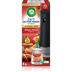 Air Wick Active Fresh Winter Punch & Spices deodorante automatico con ricarica 228 ml