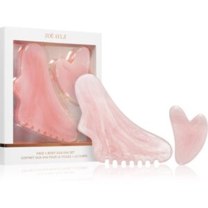 Zoë Ayla Face & Body Gua Sha Set attrezzi per i massaggi per viso e corpo