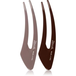 Janeke Hair Clip forcine per capelli Brown 2x13 cm