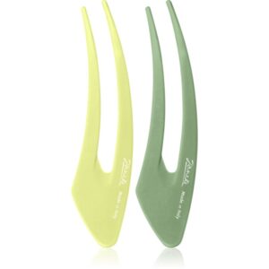 Janeke Hair Clip forcine per capelli Green 2x15 cm