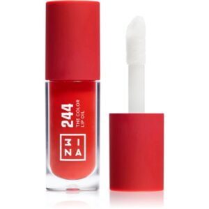 3INA The Color Lip Oil olio idratante per le labbra colore 244 - Classic Rich Red