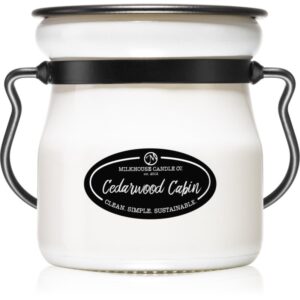 Milkhouse Candle Co. Creamery Cedarwood Cabin candela profumata Cream Jar 142 g