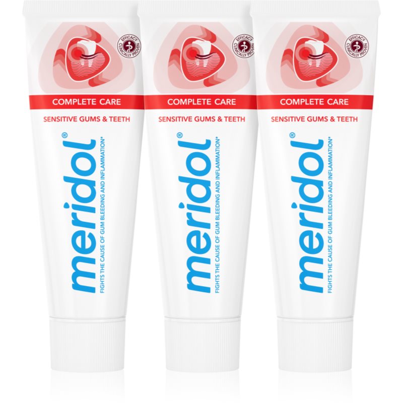Meridol Complete Care dentifricio per denti sensibili 3x75 ml Meridol Complete Care dentifricio per denti sensibili 3x75 ml