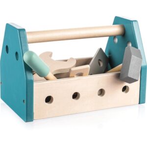 Zopa Wooden Tool Box set di attrezzi Blue 14 pz