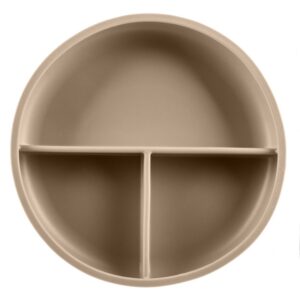 Zopa Silicone Divided Plate piatto diviso con ventosa Sand Beige 1 pz