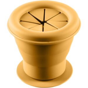 Zopa Silicone Folding Snack Box ciotola in silicone con ventosa Mustard Yellow 1 pz