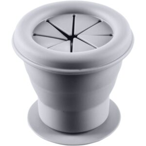 Zopa Silicone Folding Snack Box ciotola in silicone con ventosa Dove Grey 1 pz
