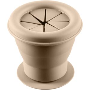 Zopa Silicone Folding Snack Box ciotola in silicone con ventosa Sand Beige 1 pz