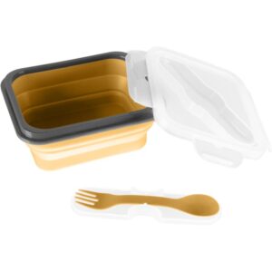 Zopa Silicone Lunch Box Small set posate Mustard Yellow 15x7