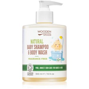 WoodenSpoon Natural shampoo e doccia gel per bambini senza profumazione 300 ml