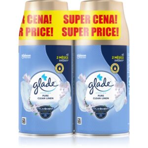 GLADE Pure Clean Linen deodorante automatico per ambienti ricarica 2x269 ml