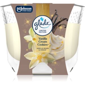 GLADE Vanilla Cream Cookies candela profumata 204 g