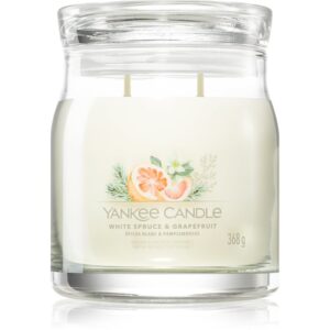 Yankee Candle White Spruce & Grapefruit candela profumata 368 g