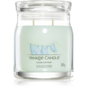 Yankee Candle Clean Cotton candela profumata Signature 368 g