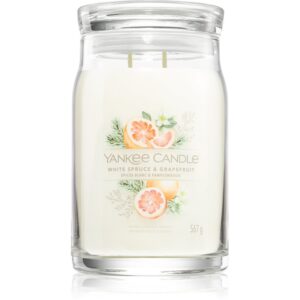 Yankee Candle White Spruce & Grapefruit candela profumata 567 g