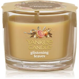 Yankee Candle Glistening Leaves candela votiva glass 37 g