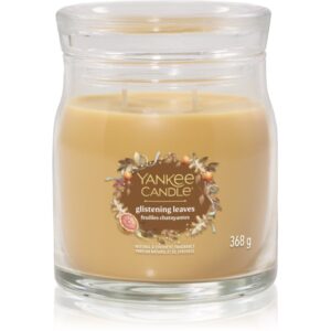 Yankee Candle Glistening Leaves candela profumata Signature 368 g
