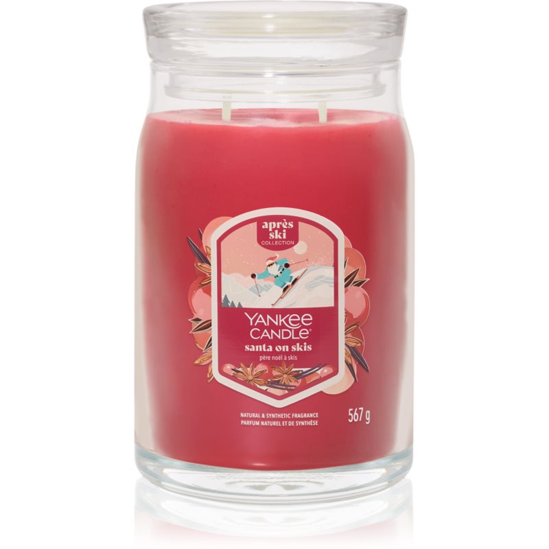 Yankee Candle Santa On Skis candela profumata 567 g Yankee Candle Santa On Skis candela profumata 567 g
