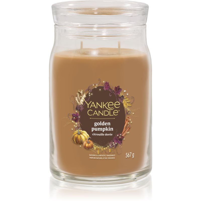 Yankee Candle Golden Pumpkin candela profumata Signature 567 g Yankee Candle Golden Pumpkin candela profumata Signature 567 g